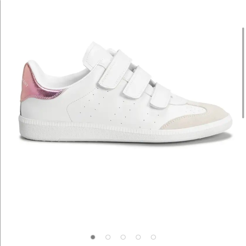 Beth Mixed Leather Triple-Grip Sneakers